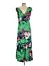 IMAN Tropical Green Casual Dress Size M (petite) - photo 2
