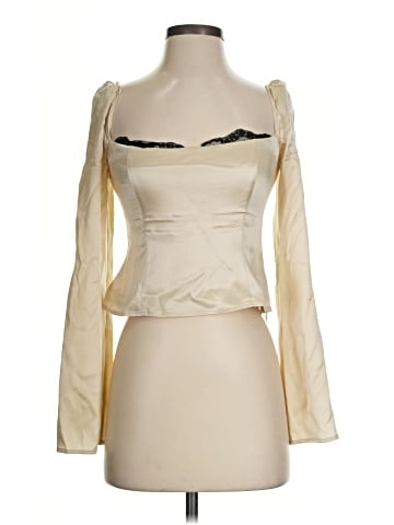 Reformation Long Sleeve Silk Top (view 1)