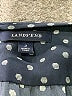 Lands' End 100% Polyester Polka Dots Black 3/4 Sleeve Blouse Size 2 - photo 7