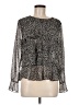 Ann Taylor LOFT 100% Polyester Black Long Sleeve Blouse Size M - photo 1