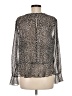 Ann Taylor LOFT 100% Polyester Black Long Sleeve Blouse Size M - photo 2