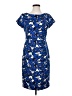 Talbots Print Blue Casual Dress Size 4 - photo 1