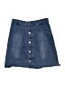 Miami Solid Blue Denim Skirt Size S - photo 1
