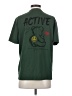 Shein Solid Green Active T-Shirt Size S - photo 2