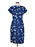 Talbots Print Blue Casual Dress Size 4 - photo 2