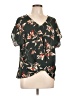 Beacon 100% Polyester Green Short Sleeve Blouse Size L - photo 1