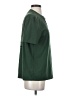 Shein Solid Green Active T-Shirt Size S - photo 4