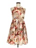 Fervour 100% Polyester Floral Tan Cocktail Dress Size M - photo 1