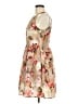 Fervour 100% Polyester Floral Tan Cocktail Dress Size M - photo 5