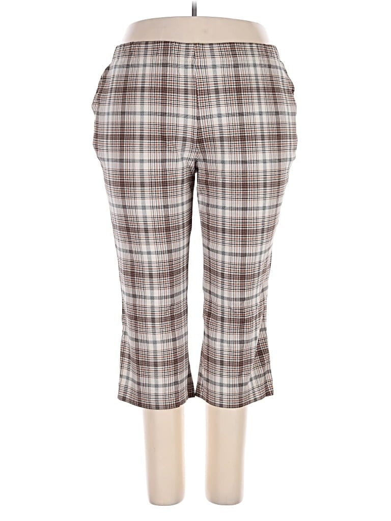 Pre-owned Lands' End Casual Pants In Brown