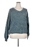 Unbranded 100% Polyester Tweed Teal Pullover Sweater Size 2X - photo 1