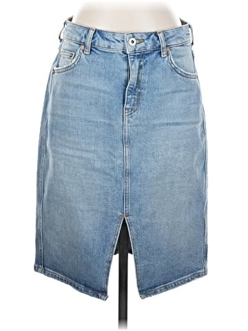 Pilcro and the Letterpress Denim Skirt (view 1)