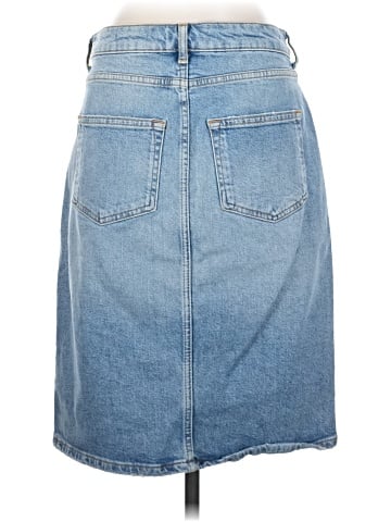 Pilcro and the Letterpress Denim Skirt (view 2)