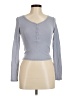REORIA Gray Long Sleeve Henley Size M - photo 1