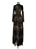 Venus 100% Polyester Animal Print Black Casual Dress Size 4 - photo 1