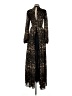 Venus 100% Polyester Animal Print Black Casual Dress Size 4 - photo 2