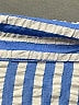 Unbranded 100% Polyester Stripes Blue Long Sleeve Blouse Size L - photo 7