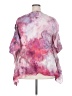 Unbranded Tie-dye Pink Poncho Size 2X (estimated) - photo 2