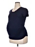 Hello Miz Solid Blue Short Sleeve Top Size XL - photo 1