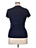 Hello Miz Solid Blue Short Sleeve Top Size XL - photo 2