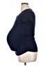 Hello Miz Solid Blue Short Sleeve Top Size XL - photo 5