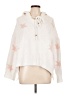Pol 100% Polyester Stars White Pullover Sweater Size L - photo 1