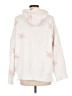 Pol 100% Polyester Stars White Pullover Sweater Size L - photo 2