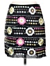 Etcetera 100% Cotton Graphic Black Casual Skirt Size 4 - photo 2