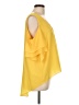 Bisou Bisou Yellow 3/4 Sleeve Blouse Size L - photo 4
