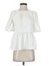 Lilly Pulitzer 100% Polyester Ivory Short Sleeve Blouse Size 0 - photo 1
