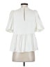 Lilly Pulitzer 100% Polyester Ivory Short Sleeve Blouse Size 0 - photo 2