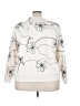 T Tahari Floral White Sweatshirt Size 3X - photo 2