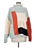 Shein Color Block Blue Pullover Sweater Size 4 - photo 1