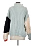 Shein Color Block Blue Pullover Sweater Size 4 - photo 2
