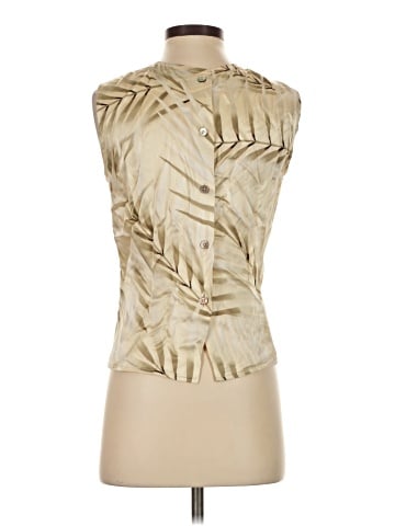 Linda Allard Ellen Tracy Sleeveless Silk Top (view 2)