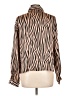 Assorted Brands 100% Polyester Animal Print Brown Long Sleeve Blouse Size L - photo 2