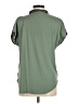 Lindex 100% Polyester Polka Dots Green Short Sleeve Blouse Size M - photo 2