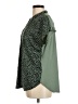 Lindex 100% Polyester Polka Dots Green Short Sleeve Blouse Size M - photo 5