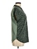 Lindex 100% Polyester Polka Dots Green Short Sleeve Blouse Size M - photo 4