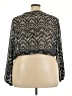 rue21 100% Polyester Chevron-herringbone Black Long Sleeve Blouse Size 4X - photo 2