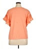 Ann Taylor LOFT Orange Short Sleeve Top Size XL - photo 2
