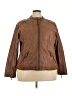 Lane Bryant 100% Polyurethane Brown Jacket Size 22 (5) - photo 1