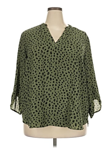 Lush 3/4 Sleeve Blouse (view 1)