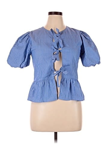 NA-KD Short Sleeve Blouse (view 1)
