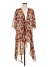 Lularoe 100% Polyester Burgundy Kimono Size M - photo 1