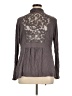 Elle 100% Rayon Gray Cardigan Size XL - photo 2