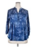 Avenue Blue 3/4 Sleeve Blouse Size 18 Plus - photo 1
