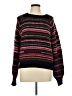 Lucky Brand Stripes Black Pullover Sweater Size L - photo 1
