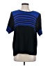 misook 100% Acrylic Black Short Sleeve Top Size 1 (petite) - photo 1