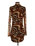 Originality Graphic Brown Cocktail Dress Size S - photo 2